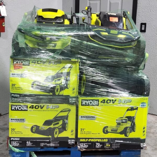 Ryobi Lawn Mowers Pallet 8 Units